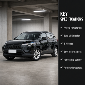 Offre Spéciale – Nouvelle Toyota Corolla Cross Hybride SUV, Boîte CVT, Conduite à Gauche, Phares LED, Toit Ouvrant, 5 Places, Véhicule Urbain – Fournisseur Export - Product Image 1