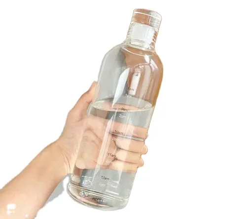 כוס מים עמידה בחום גבוהה בורוסיליקט עם קנה מידה זמן וערך אסתטי גבוה מזכירה מי שתייה לשימוש ביתי