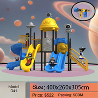 Équipement de terrain de jeu extérieur au design moderne, toboggan en plastique, salle de sport modulaire et maison de jeu, jeux amusants pour enfants, jeux d'exercice
