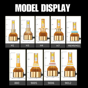 Haizg Auto Accessoires Dubbele Kleur C6 Led Koplampen H1 H3 H7 H11 9005 880 9004 9007 Led Light 3000K + 6000K Led H4 Koplamp - Product Image 5