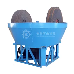 China Proveedor superior Rectificadora Máquina de selección de oro 1100B 1200B 1500A 1600A Edge Runner Mill Dos ruedas Wet Pan Mill