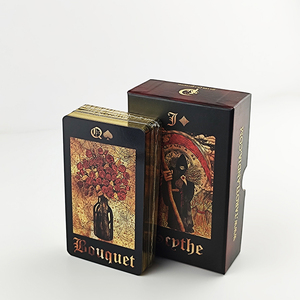 Individuell Bedruckte Russische <span class=keywords><strong>Tarot</strong></span>-Spielkarten Orakel-Spiel Papierkarten mit Katzenmotiv - Product Image 4
