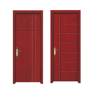 Puerta de Dormitorio Personalizada del Mejor Fabricante de China, Puertas Interiores Pintadas, Puerta de Madera de Estilo Rústico para Habitación - Product Image 2