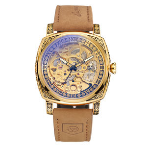 Montre Homme Vintage à Cadran Sculpté Forsining, Prix de Gros Usine, Montre Mécanique Automatique Squelette Tourbillon, Offre Spéciale - Product Image 2