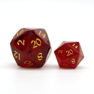 <span class=keywords><strong>D</strong></span>és en verre bleu aquatique sculptés polyédriques de haute qualité en gros, 16-24 mm, pour <span class=keywords><strong>D</strong></span>&<span class=keywords><strong>D</strong></span>/RPG, jeux de table et de cartes, lot de 7 pièces, logo personnalisé - Product Image 6