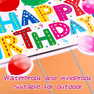 Cute Cartoon <b>Custom</b> Waterproof UV Resistant Yard Sign Vibrant Color for Kids Toddler Birthday Party Lawn Yard Decor - Product Image 3