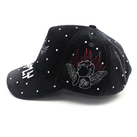 Casquette de baseball 5 panneaux en velours brillant de haute qualité, nouveau tissu, broderie 3D, étoiles en strass, style sportif léopard, Gorras Baseball