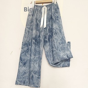 Pantalones de Pijama de Crepé de China para Mujer, Talla Grande, Holgados, Transpirables, Sencillos, Casuales, para Verano, Ropa de Dormir para Embarazadas - Product Image 1