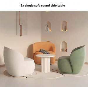 Venta Directa de Fábrica GEDO <span class=keywords><strong>2026</strong></span>, Sofá Minimalista para Sala de Estar, Juego de Sofás de Terciopelo - Product Image 2