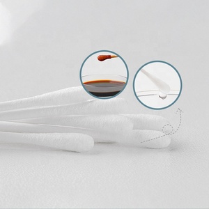 Hisopos de Algodón Desechables de Doble Punta V-COOOL para Limpieza de Oídos de Bebés, con Eje de Papel, en Caja de 200 Unidades, Diseño de Gota de Agua, Hecho en Shanghái - Product Image 6