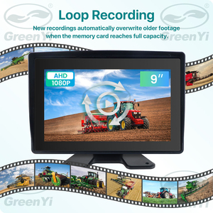 9 <span class=keywords><strong>inch</strong></span> ip69 không thấm nước chống bụi xe 4 kênh AHD IPS màn hình màn hình cho xe tải Trailer rvs van kỹ thuật nông nghiệp xe - Product Image 2