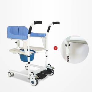 Silla Elevadora Manual para Pacientes KSM-206 con Inodoro, Ideal para Transferir Pacientes de Cama a Silla, Equipo de Elevación de Pacientes - Product Image 2