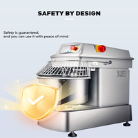 Mesin Mixer Adonan Roti Pizza Spiral Otomatis untuk Industri dan Komersial, Kapasitas 80kg 120kg 200kg