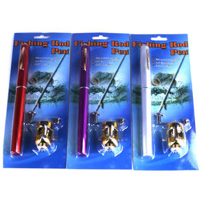 Newup מיני חכת דיג נייד כיס עט סגנון אלומיניום סגסוגת חכת דיג Combos קשה חומר 20cm - Product Image 2