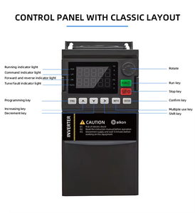 ไดรฟ์ Aikon AGD VFD 380V ราคาประหยัด ตัวแปลงความถี่ 3 เฟส สำหรับมอเตอร์และคอมเพรสเซอร์ พร้อมระบบควบคุม VF รุ่น AGD100 380v Va - Product Image 5