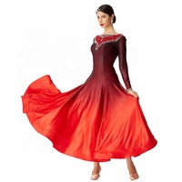 M-2018 Salle De Bal Danse Robe Standard Salle De Bal Lisse Compétition de Danse Robe Tango Valse Danse Robe À Vendre