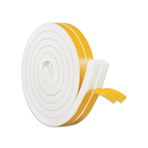 Eva Self Adhesive Foam <b>Strip</b> Soundproof Window <b>Seal</b> With Yellow Tape For Door And Window Insulation - Product Image 1