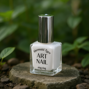 Vernis à ongles Art Nail type sirène blanc 13ml, design anneau - Product Image 3
