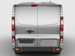 Lampe <span class=keywords><strong>de</strong></span> réflecteur <span class=keywords><strong>de</strong></span> pare-chocs arrière à LED pour <span class=keywords><strong>Opel</strong></span> Vauxhall <span class=keywords><strong>Vivaro</strong></span> Movano Renault Master Trafic Nissan Primastar Feux arrière - Product Image 6