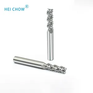 Flute 3 Edges Hrc55 Cnc Carbon Steel Tool Square Carbide End Mill Coating Aluminum Machining Metal Working Cutter