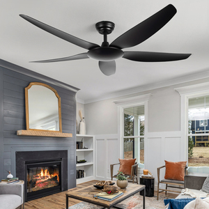 Aier hiện đại thông minh 56 inch 5 Blades Đen DC động cơ LED Đèn Trần và điều khiển từ xa cho nhà phòng khách hoặc phòng ngủ - Product Image 6