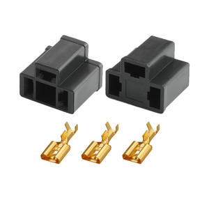 3 Pin H4 DJ7033-7.8-11/21 mobil truk wanita keramik Headlight soket kabel kawat konektor Harness untuk lampu mobil - Product Image 1