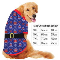 Vêtements de Noël pour animaux de compagnie, design mignon, pour petits et grands chiens, Teddy, chat, vêtements rembourrés en coton, drôles, pour l'automne et l'hiver, style Père Noël
