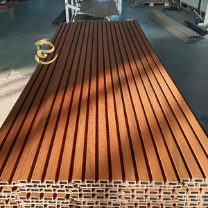 แผ่นผนัง WPC สองสีปรับแต่งได้สำหรับใช้งานกลางแจ้ง กันน้ำ กันไฟ ทนความชื้น ป้องกันไฟฟ้าสถิตย์ ตกแต่งแบบดั้งเดิม - Product Image 2