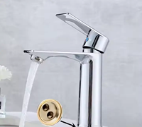 Robinet de lavabo thermostatique moderne de luxe à montage monotrou Design contemporain chaud et froid pour la maison et la salle de bain scolaire