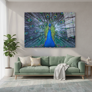 Stained Glass Style Animal Print <b>Canvas</b> <b>Wall</b> Art Decor,TEMPERED GLASS ART - Product Image 3