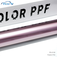 Nouvelles Couleurs d'Usine 1.52*15M Film TPU PPF Couleur Satin Noir Chromé Auto-Réparant Film de Changement de Couleur Vinyle PPF pour Voiture