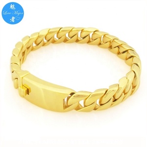 Bracelet en acier inoxydable à maillons de chaîne cubains ronds lourds de 12mm pour homme <span class=keywords><strong>motard</strong></span> - Product Image 1