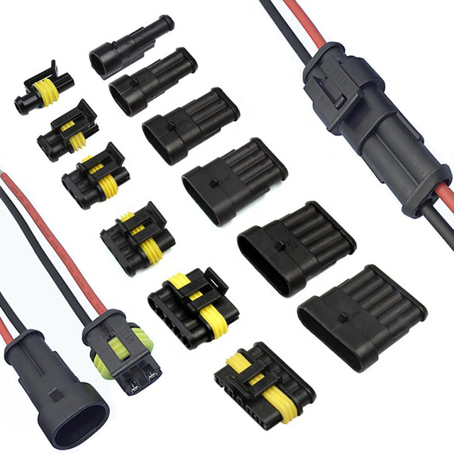 Car Connectors Manufacturer 1 2 3 4 5 6 Pin Waterproof Plug Wire Harness Connector