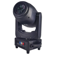 Projecteur LED 250W BSW 3-en-1 Beam Spot Wash Hybride à Tête Mobile avec Contrôle DMX512, 2 Roues Gobo et Prisme à 3 Facettes pour Scène et Boîte de Nuit