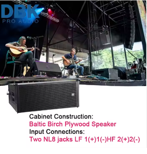 DBK Double 10 pouces Line Array Système de haut-parleurs Passive Active Line Array Powered Outdoor Concert-Grade Line Array Audio - Product Image 4