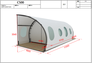 Tente dôme d'extérieur de luxe pour hôtel Tente d'été en forme de <span class=keywords><strong>voilier</strong></span> en acier galvanisé pour mariages, fêtes, camping, étanche - Product Image 3