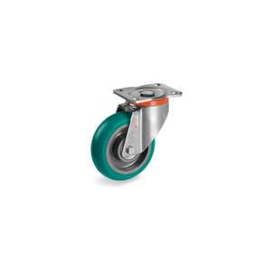 TELLURE ROTA - 625426 TR Roll' roues en polyuréthane avec profil rond ergonomique, centre en polyamide 6, support pivotant type PX-wh - Product Image 1