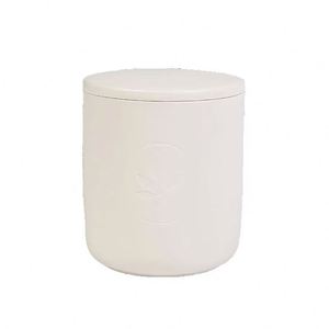 Minimalist Relief Ceramic Soy Aromatherapy Candle,Romantic Bedroom Decor <b>Gift</b> With Lid for Home Fragrance - Product Image 2