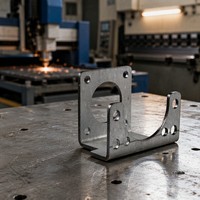 Pièces découpées au laser en acier galvanisé sur mesure, pliage de tôles, poinçonnage, soudage, OEM