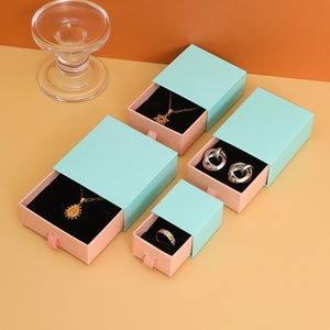 Caja al por mayor para collares con espuma, caja de regalo para collares con almohadilla insertada y lazo de cinta para set de cadenas de perlas - Product Image 5