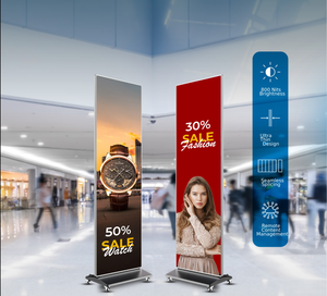 P1.25, P1.5, P1.8, P2.5, póster de pantalla GOB, pantalla Led, pantalla Led <span class=keywords><strong>vertical</strong></span> semiexterior, póster Led plegable - Product Image 4