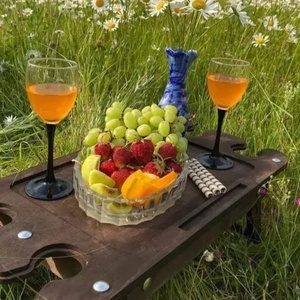 Plateau de lit pour petit-déjeuner, bureau portable en bois, table de lit pliable, plateau pour ordinateur portable, plateau de service, bureau de lit, table de chevet, plateau de service mobile - Product Image 2