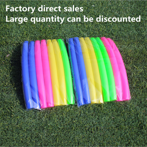 MUDA Venta al por mayor de fábrica Anillo de <span class=keywords><strong>hula</strong></span> de plástico desmontable Educativo DIY Mezcla de cuatro colores Talla de cintura ajustable Diseño plegable - Product Image 3