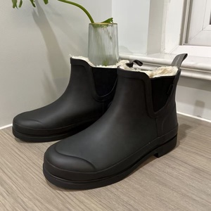 <span class=keywords><strong>Botas</strong></span> <span class=keywords><strong>de</strong></span> Lluvia Cortas para Mujer YL3647, Impermeables, <span class=keywords><strong>de</strong></span> Goma, con Forro <span class=keywords><strong>de</strong></span> Piel Cálida, Estilo Chelsea, para Jardín, Suministro OEM - Product Image 2