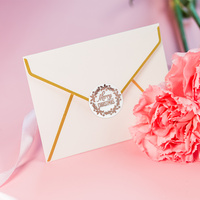 Autocollants adhésifs de remerciement, Noël, or rose, ronds de 1 pouce, 500 feuilles par rouleau, autocollants de décoration pour cadeaux