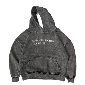 Custom Logo Low MOQ Men's Zip <strong>Hoodie</strong> 100% Cotton Print Streetwear <strong>Grunge</strong> Cross Patch Vintage Heavyweight Hoodies - Product Image 3