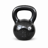 Kettlebell en fonte à poids fixe, revêtement en poudre, 20lbs 30lbs 40lbs 50lbs, entraînement de force pour la maison, salle de sport, mise en forme du corps