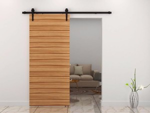 Design moderno Hardware insonorizzato interno doppia <span class=keywords><strong>porta</strong></span> scorrevole in legno massello - Product Image 5