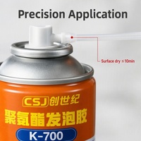 Mousse d'étanchéité polyuréthane K-700 750ml en aérosol pour isolation des conduits de climatisation et de décoration intérieure
