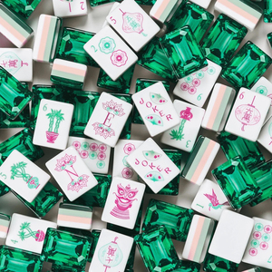 Fichas de Mahjong Americanas de Acrílico Premium con Acabado Brillante Efecto Carey, Diseño de Bambú, Juego Estándar de 166 Fichas para Juego en Casa y Recreación - Product Image 6
